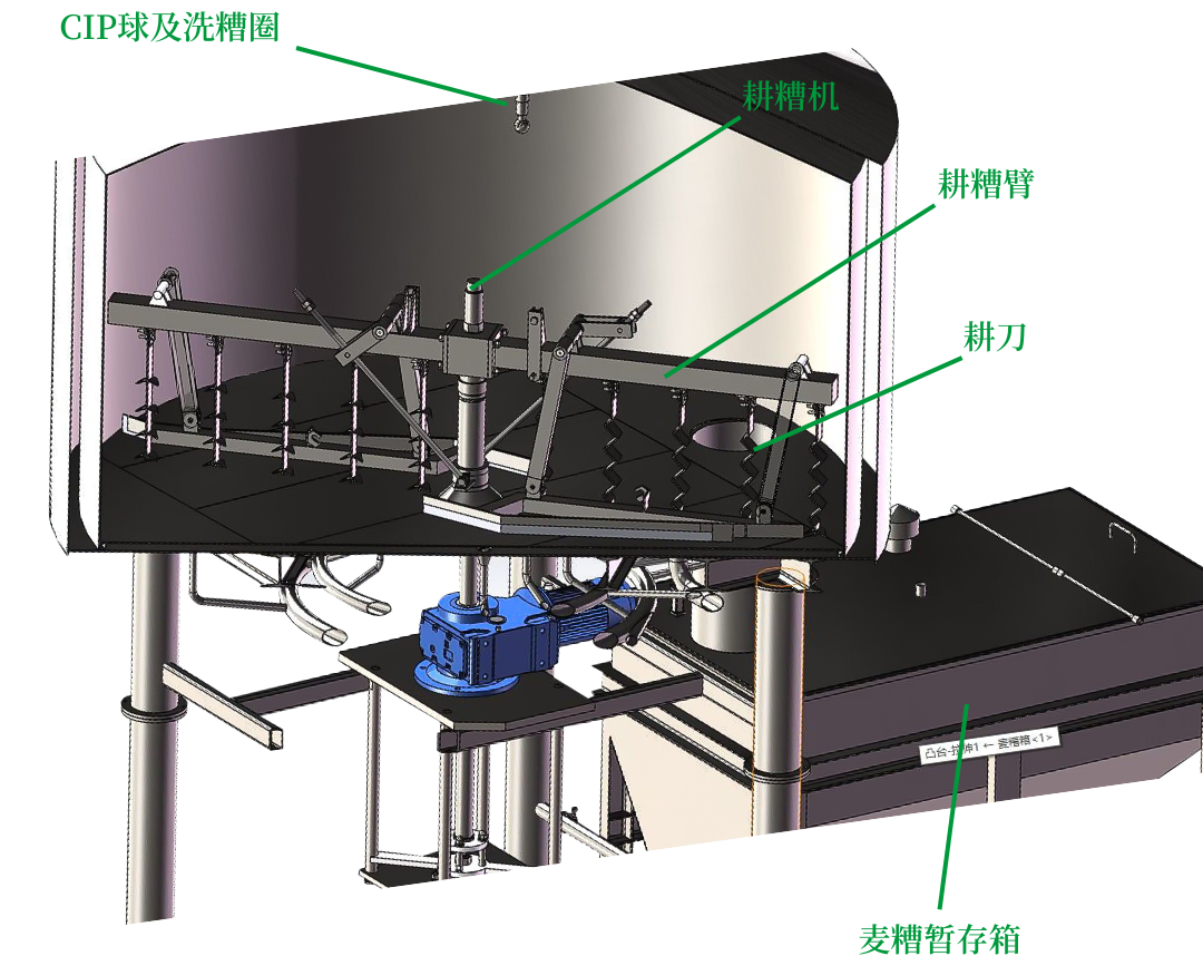 天泰<a href=http://m.hldcar.cn/ target=_blank class=infotextkey>啤酒設備</a>過濾罐三維設計圖